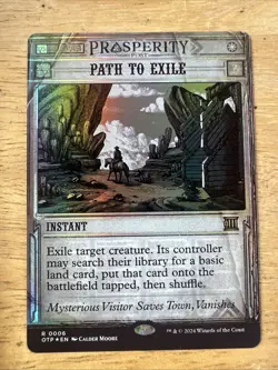 MTG Magic The Gathering Path To Exile Foil Breaking News White Instant Commander - Image 1