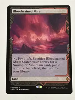 MTG Zendikar Rising: Expeditions Bloodstained Mire 003/030 NM Mythic - Image 1