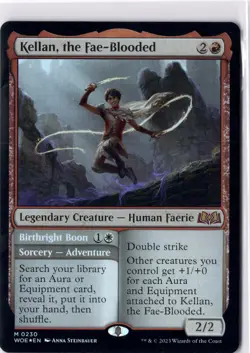 Kellan, The Fae-Blood NM/M* FOIL Wilds Of Eldraine ENGLISH 0230 mtg -UnltdCards - Image 1