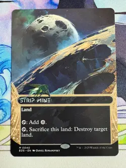 2025 MTG Edge Of Eternities Strip Mine Stellar Sights Borderless #40 - Image 1