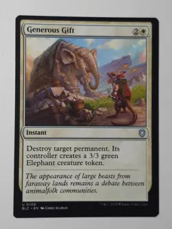 Generous Gift - Commander: Bloomburrow (BLC) MTG Regular - Image 1