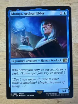 MATOYA, ARCHON ELDER mtg NM-M Final Fantasy 1 Rare - Image 1