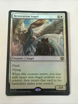 NM Foil Restoration Angel, MTG, Innistrad Remastered, Magic the Gathering, 38 - Image 1