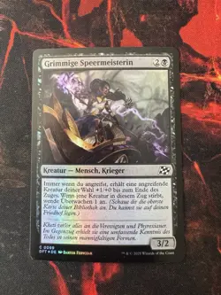 MTG - Grimmige Speermeisterin - DFT - 0089 - Foil - Image 1