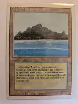 Tropical Island Revised NM - MTG Magic the Gathering - Image 1