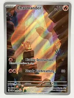 Charmander NM IR 168/165 Sv: Scarlet & Violet 151 Pokemon TCG Holo - Image 1