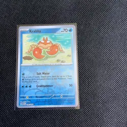 Krabby 098/165 Reverse Holo MEWen 151 English Pokemon Card - NM - Image 1