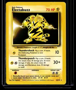 1999 Pokemon TCG Base Set #20/102 Electabuzz Unlimited Non Holo - Image 1