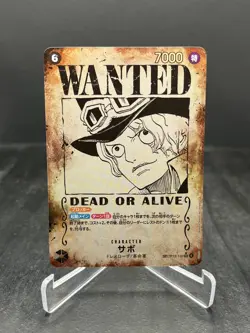2025 One Piece Carrying On His Will Sabo Wanted Poster SEC SP Japanese #OP13-120 - Image 1