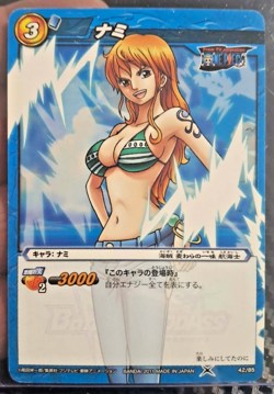 NAMI SUPER RARE Miracle Battle Carddass ONE PIECE LUFFY CREW 42 VINTAGE SWIMSUIT - Image 1