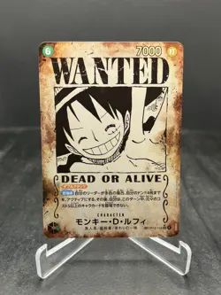 One Piece Carrying On His Will Luffy Wanted Poster SEC SP Japanese OP13-118 (B) - Image 1