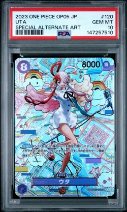 2023 ONE PIECE JAPANESE OP05-AWAKENING OF THE NEW ERA #120 UTA PSA 10 - Image 1