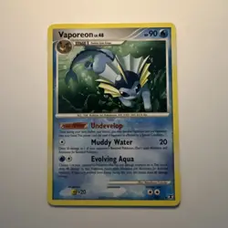 Vaporeon 34/111 Non Holo Rare Rising Rivals Heavily Played Pokemon Card - Image 1