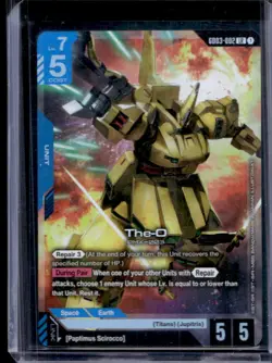 2025 Gundam Steel Requiem Card Game The-O Foil #GD03-002 - Image 1