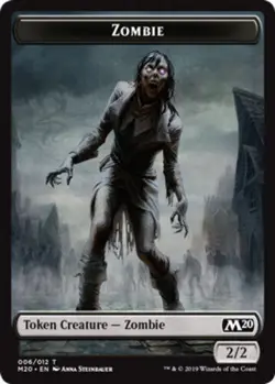Zombie Token 006/012 x 5 (5x same card) - MTG Magic the Gathering Card - Image 1