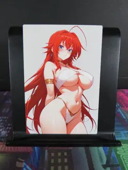 Rias Gremory High School DxD Custom Art Card NM Anime Sexy Waifu Collectible - Image 1