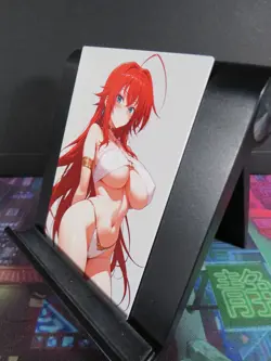 Rias Gremory High School DxD Custom Art Card NM Anime Sexy Waifu Collectible - Image 2