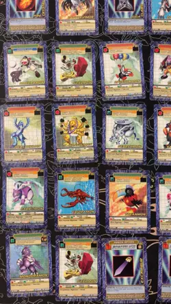 Vintage Digimon CCG Battle Series 40 Card Lot Blackgargomon Ladydevimon - Image 3