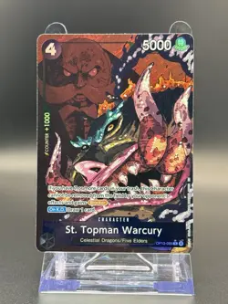 St. Topman Warcury OP13-089 R Special One Piece Card Game Holo Five Elders - Image 1