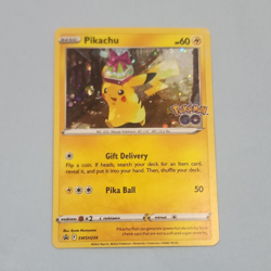 Pokemon TCG Pikachu SWSH234 Pokemon GO Promo Holo Card 2022 - Image 1