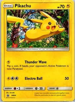 Pikachu - (General Mills) SM04 Promo Miscellaneous Cards & Products 2018 HP - Image 1