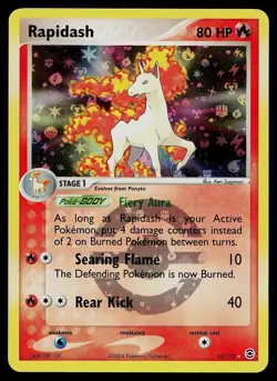 Pokemon Card - Rapidash FireRed & LeafGreen 13/112 Holo Reverse Holo Rare - Image 1