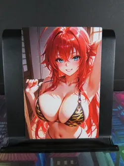 Rias Gremory High School DxD Custom Art Card NM Anime Sexy Waifu Collectible - Image 1