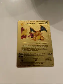 Gold Foil Charizard Card - Image 1