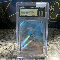 Pokemon Squirtle Sv2a: Card 151 170/165 CGC Pristine 10 Japanese Holo Art Rare - Image 1