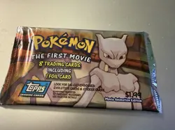 Pokemon The First Movie Promotional Pack 8 Cards Topps Blue Logo 1999 - SEALED - Image 1