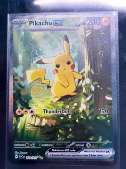 Pikachu EX Holo Pokemon TCG Card 276/217 (ASC) - Image 1