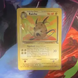 Raichu 29/62 Fossil Regular Rare 90 HP Stage 1 English Pokemon TCG Card - Image 1