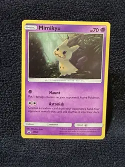 Pokemon Mimikyu SM29 Promo Holo Basic 70 HP English TCG Card 2017 - Image 1