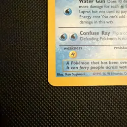1st Edition Lapras 10/62 Fossil 1999 Holo Rare WOTC Pokemon Card TCG - Image 5