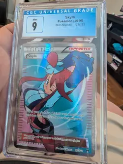 Pokemon TCG Skyla Breakpoint Trainer Full Art Ultra Rare Holo Card 122/122 CGC 9 - Image 1