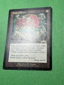 **COAT OF ARMS** ~EXODUS ~ MTG: Magic the Gathering, Moderate Play (MP) - Image 3