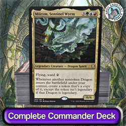 Miirym, Sentinel Wyrm COMMANDER DECK Dragon Tribal Copy MTG Custom EDH Magic - Image 1