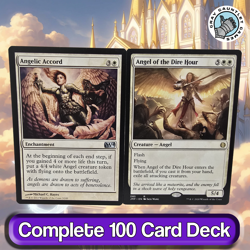 Giada, Font of Hope COMMANDER DECK Angel Tribal Flying MTG Custom EDH Magic - Image 3