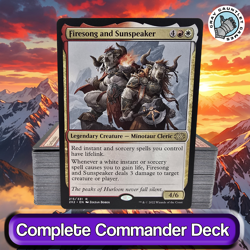 Firesong and Sunspeaker COMMANDER DECK Burn Lifegain Boros MTG Custom EDH Magic - Image 1