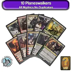 Planeswalkers Collection Lot of 10 ALL MYTHIC RARE MTG Magic The Gathering Pack - Image 1