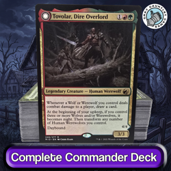Tovolar, Dire Overlord COMMANDER DECK Werewolf Aggro Wolves MTG Custom EDH Magic - Image 1