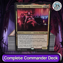 Judith, Carnage Connoisseur COMMANDER DECK Spellslinger MTG Custom EDH Magic - Image 1