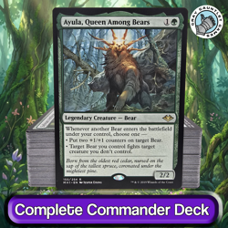 Ayula, Queen Among Bears COMMANDER DECK Bear Counters Fight MTG Custom EDH Magic - Image 1