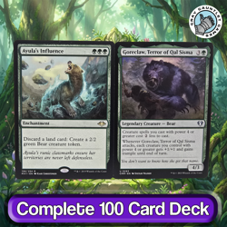 Ayula, Queen Among Bears COMMANDER DECK Bear Counters Fight MTG Custom EDH Magic - Image 2