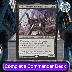 Vito, Thorn of the Dusk Rose COMMANDER DECK Lifegain Drain MTG Custom EDH Magic - Image 1