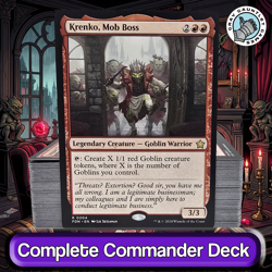 Krenko, Mob Boss COMMANDER DECK Goblin Tribal Tokens Aggro MTG Custom EDH Magic - Image 1