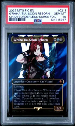 2025 MTG FINAL FANTASY COMMANDER #0211 G'RAHA TIA, SCION REBORN PSA 10 - Image 1