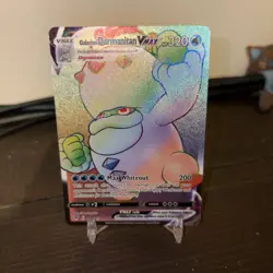 Pokemon TCG: Galarian Darmanitan VMAX 187/185 Vivid Voltage Holo Secret Rare NM - Image 1