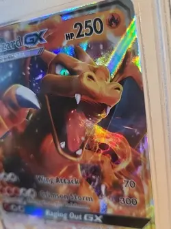 CHARIZARD GX (PSA 9) Pokemon Sun & Moon Burning Shadows 20/147 Rare Holo Patten. - Image 2