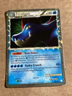 Pokemon HeartGold SoulSilver Feraligatr Prime Red Gyrados 108/123 123/123 LP MP - Image 2